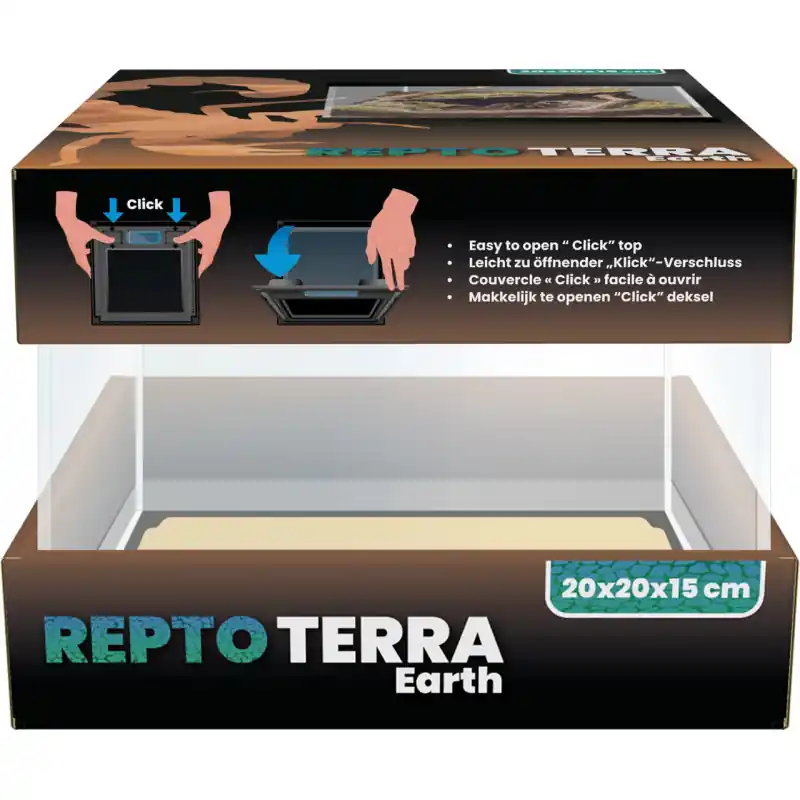 Exclusieve Aanbieding Repto Terra Reptielenterrarium Earth 20x20x15cm