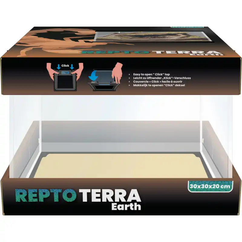 Exclusieve Aanbieding Repto Terra Reptielenterrarium Earth 30x30x20cm