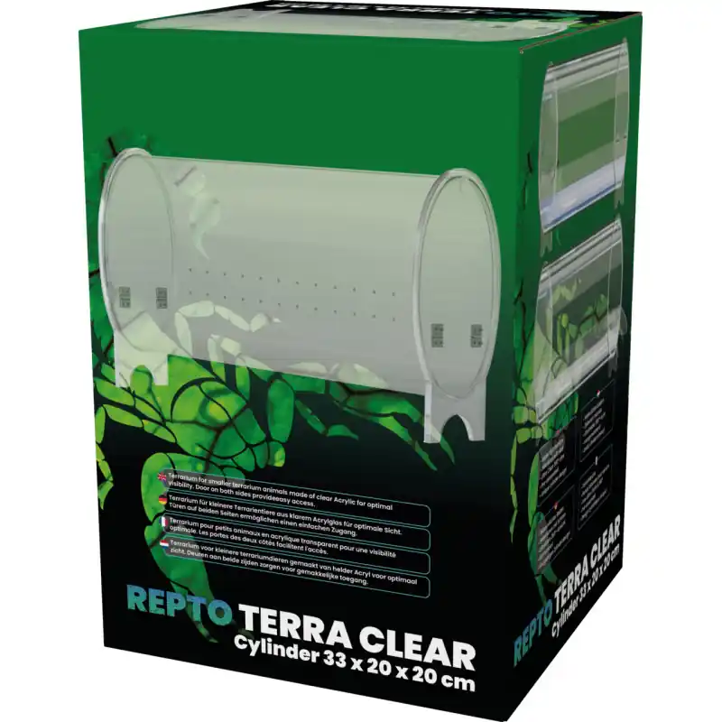 Terra Clear Cilinder Terrarium 33x20x20cm Beste Prijs
