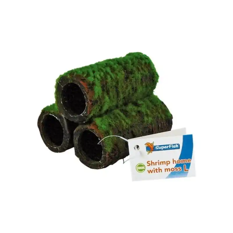 Shrimp Home with moss Large Dagaanbieding
