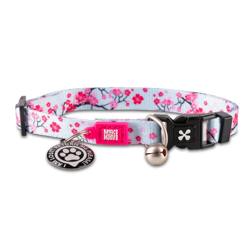 Smart ID Cat Collar - Cherry Bloom Aanbieding