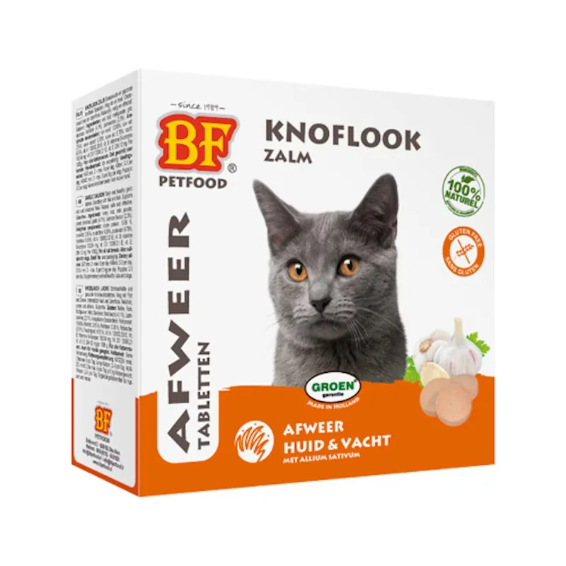Beste Prijs Biofood kat anti-vlo knoflook tabletten zalm