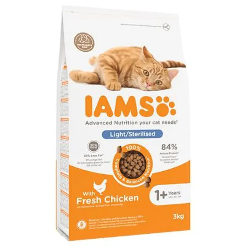 Must-Have IAMS for vitality Sterilised/Overweight droogvoer voor katten kip
