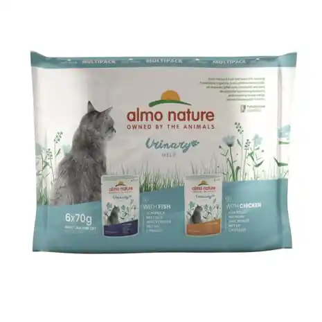 Betaalbaar Almo Nature - Urinary Help natvoer voor katten - multi pack