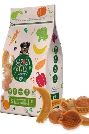 Direct Verzonden Garden Bites Puppy soft veggie sticks Meerkleurig