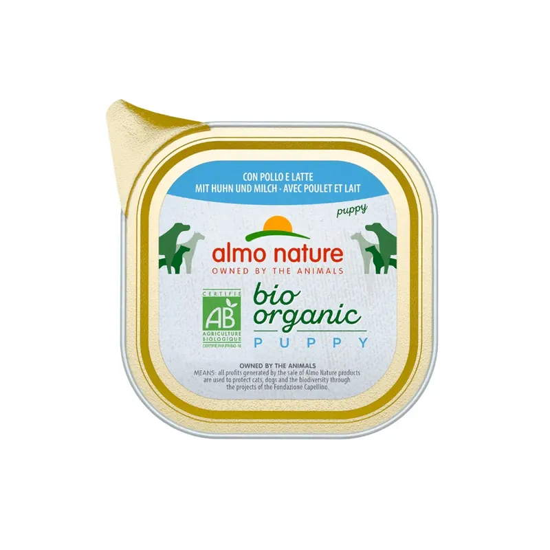 Almo Nature Bio Organic natvoer voor honden - Puppy Beperkt Aanbod