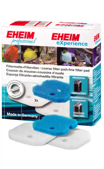 Eheim filtervlies set voor eXperience/ professionel 150, 250 en 250T 2222/ 2224/ 2322/2324 Nieuw