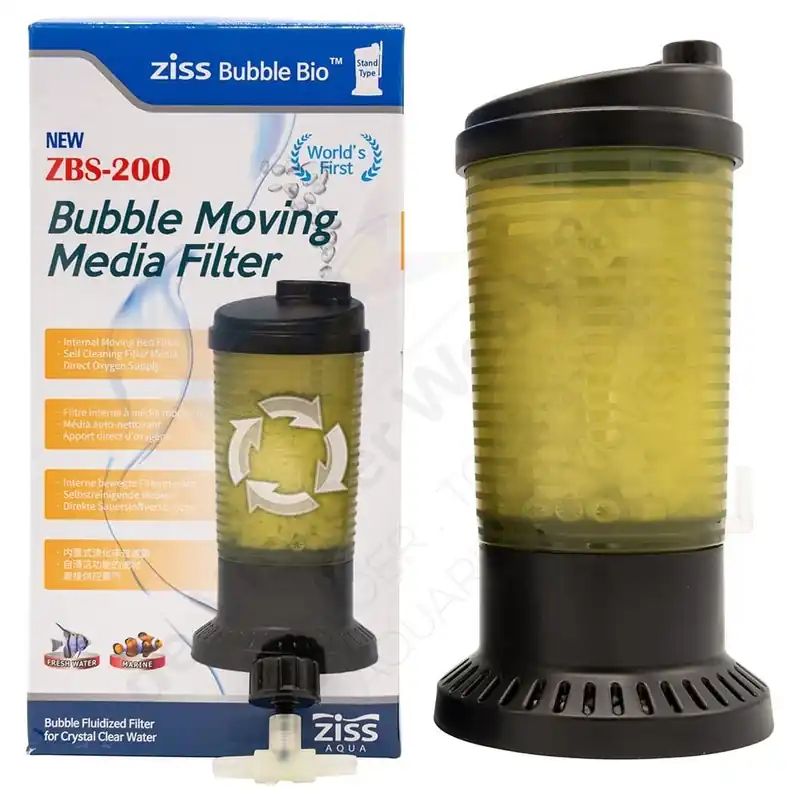 Ziss Aqua ZBS-200 Bubble Bio filter staand, bewegend bed filter Hoge Kwaliteit
