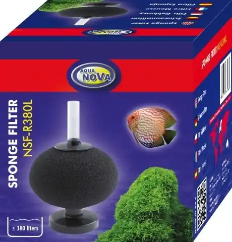 Nieuw Aqua Nova bol sponsfilter tot 380L - NSF-R380L