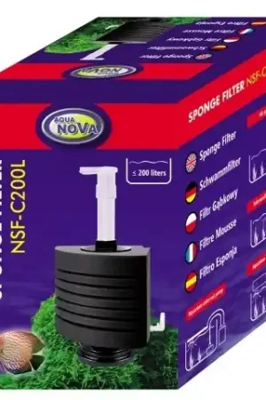 Koop Online Aqua Nova hoek sponsfilter tot 200L - NSF-C200L