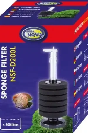 Aqua Nova rond sponsfilter tot 200L - NSF-D200L Shop Nu