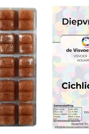 Cichliden mix diepvriesvoer 100g blister Weekendaanbieding