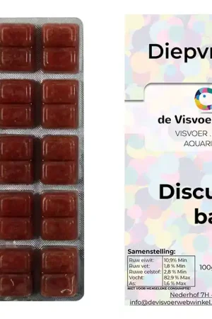 Discus voer baby diepvriesvoer 100g blister Direct Verzonden