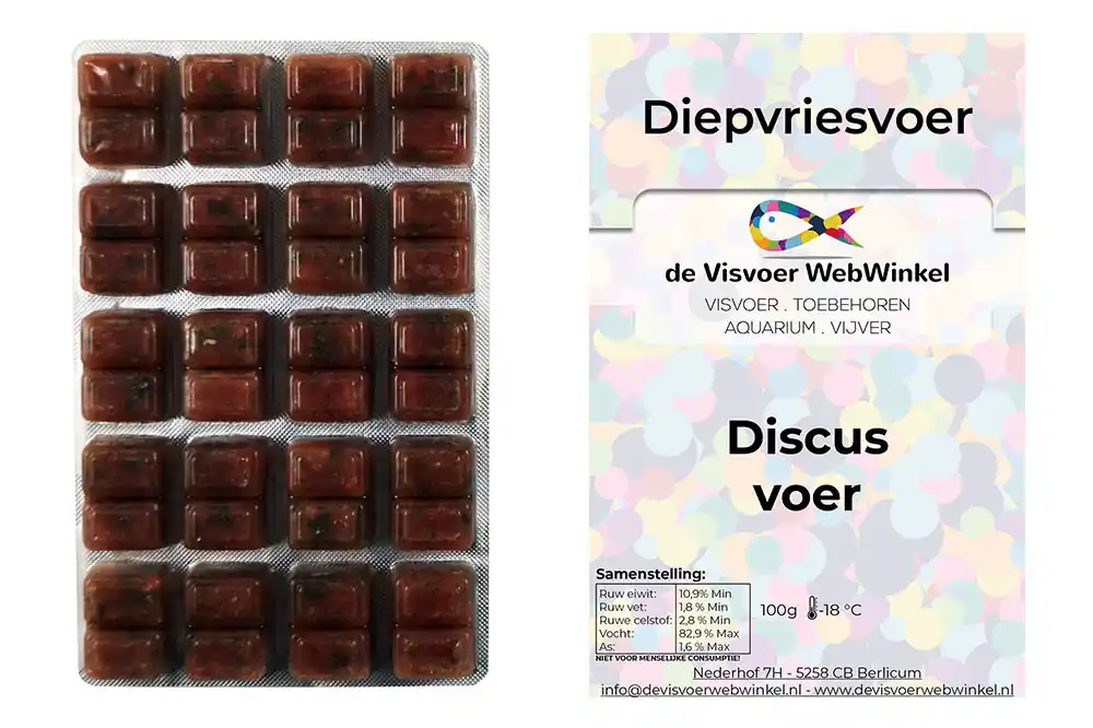 Discus voer diepvriesvoer 100g blister Veilige Betaling