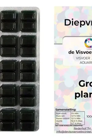 Groene plankton diepvriesvoer 100g blister Betrouwbaar