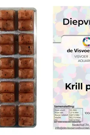 Krill pacifica diepvriesvoer 100g blister Uitverkoop