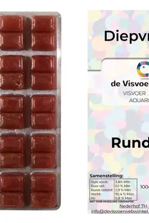 Merkproduct Runderhart diepvriesvoer 100g blister