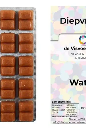 Tijdelijk Beschikbaar Watervlooien (Daphnia) diepvriesvoer 100g blister