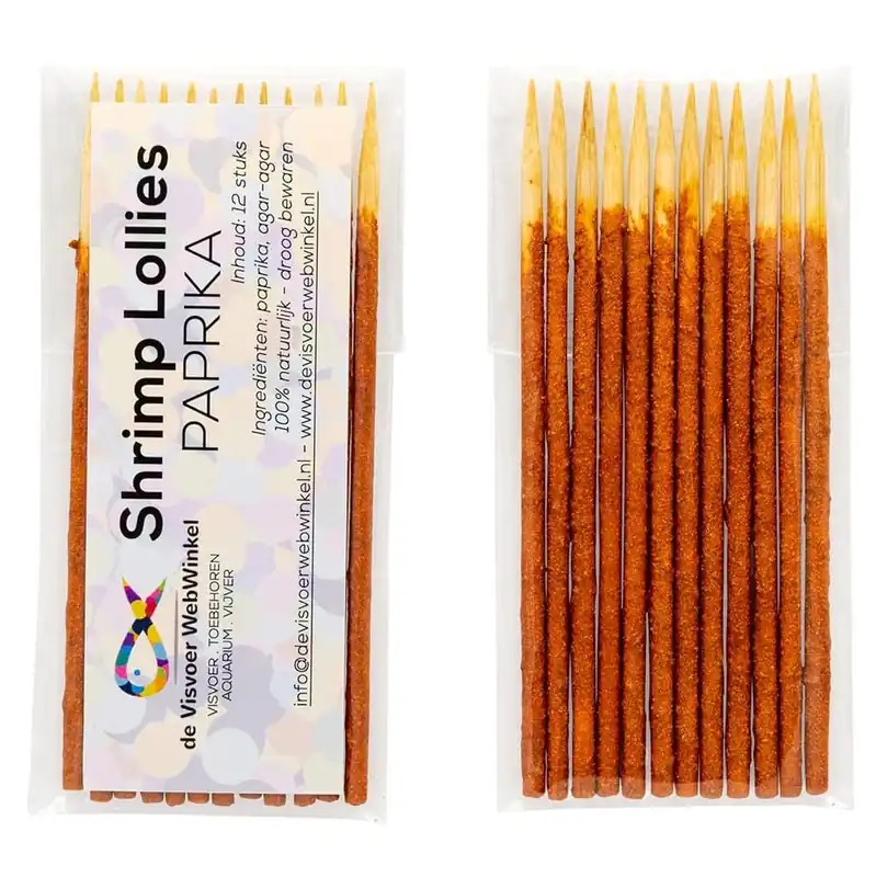 Nano Garnalen Lollies - paprika 12 stuks Merkproduct