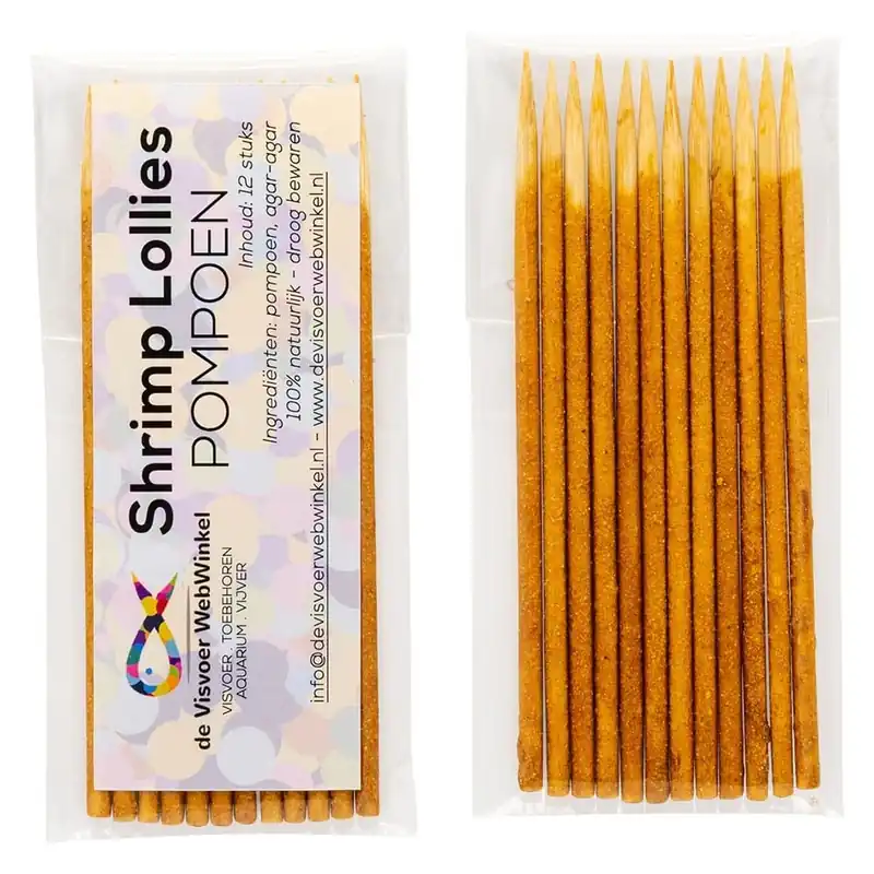 Populair Nano Garnalen Lollies - pompoen 12 stuks