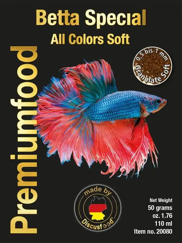 Gratis Retour Discusfood Betta Special All Colors Soft (50 gram)