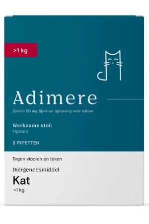 Snelle Levering Adimere Vlooien en Teken - Kat