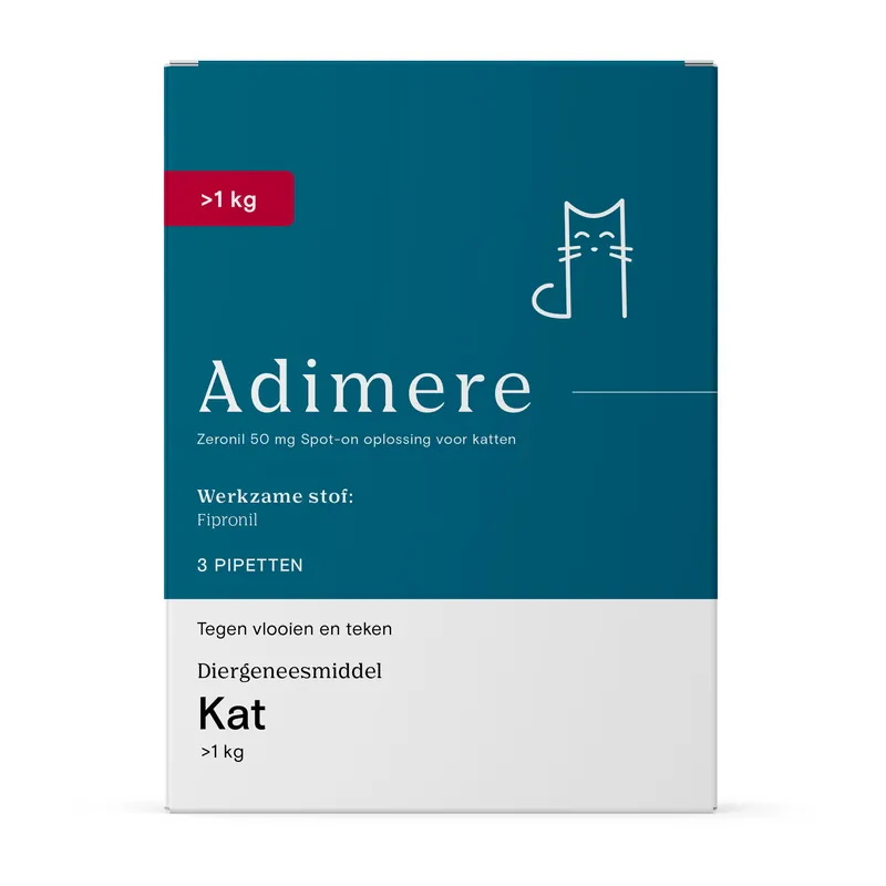 Snelle Levering Adimere Vlooien en Teken - Kat