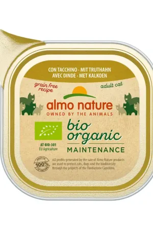 Almo Nature Bio Organic Maintenance Kattenvoer - Kalkoen Beperkte Voorraad