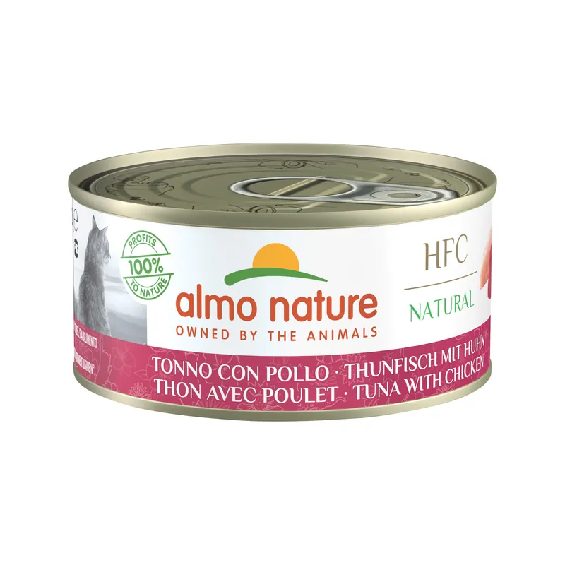 Almo Nature HFC 150 Natural Kattenvoer - Tonijn & Kip Hoge Kwaliteit