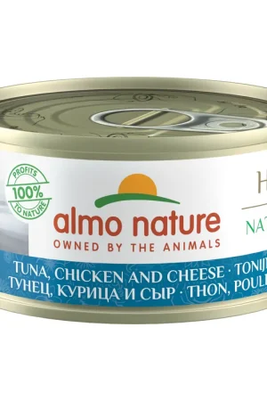 Almo Nature HFC 70 Kattenvoer - Blik - Tonijn, Kip en Kaas Koop Online