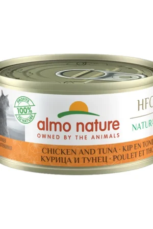Almo Nature HFC 70 Natural Kattenvoer - Blik - Kip en Tonijn Exclusieve Aanbieding