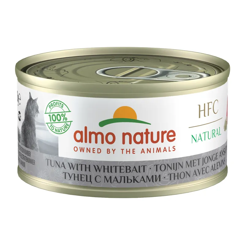 Almo Nature HFC 70 Natural Kattenvoer - Blik - Tonijn en Ansjovis Gereduceerde Prijs