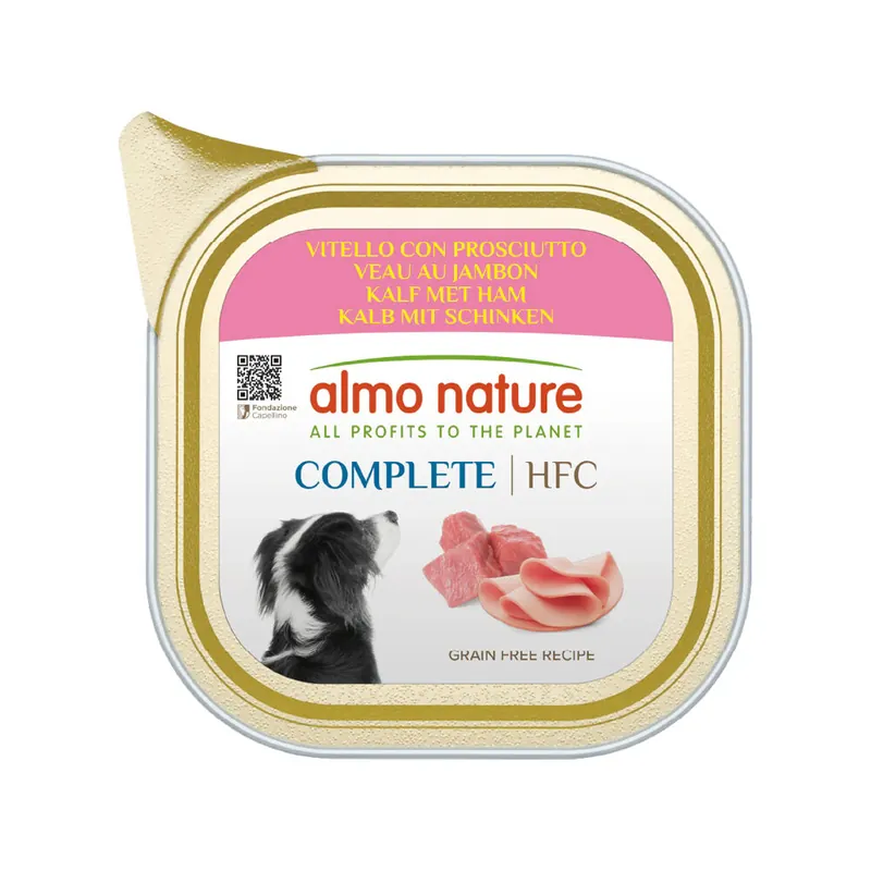 Almo Nature HFC Complete - Kuipje - Kalf met Ham Meest Verkocht
