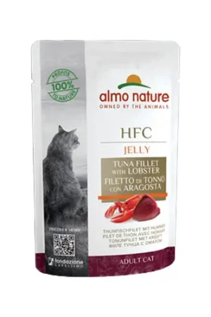 Direct Verzonden Almo Nature HFC Jelly Kattenvoer - Maaltijdzakje - Tonijnfilet met Kreeft