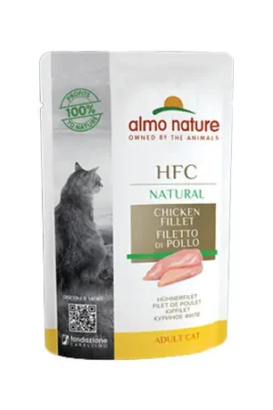 Almo Nature HFC Natural Kattenvoer - Maaltijdzakje - Kipfilet Gecertificeerd