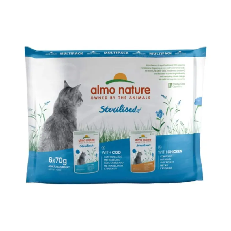 Almo Nature Sterilised - Maaltijdzakje - Kattenvoer Uitverkoop