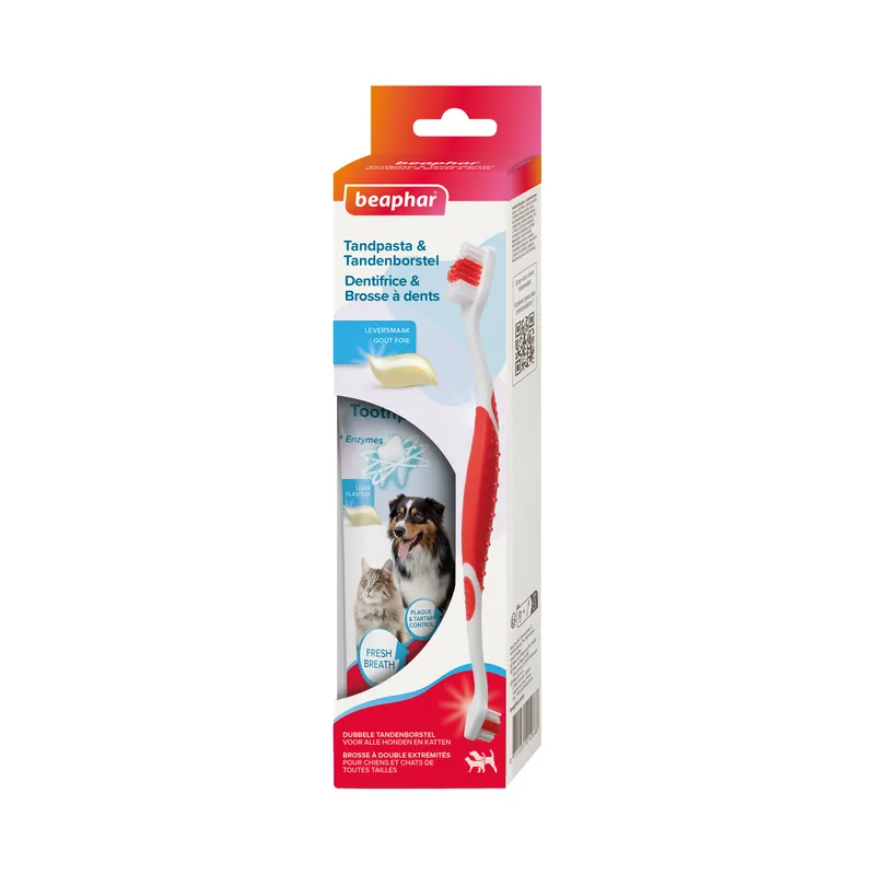 Voordeelprijs Beaphar Combi-pack Tandpasta + Tandenborstel