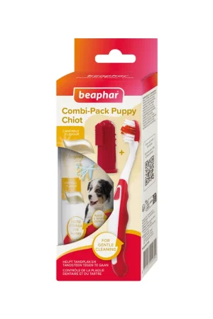 Rechtstreeks Van De Fabrikant Beaphar Combi-pack Tandpasta & Tandenborstel - Puppy