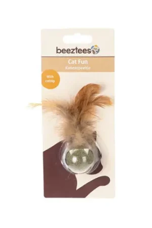 Alleen Vandaag Beeztees Catnip Bal met Veren