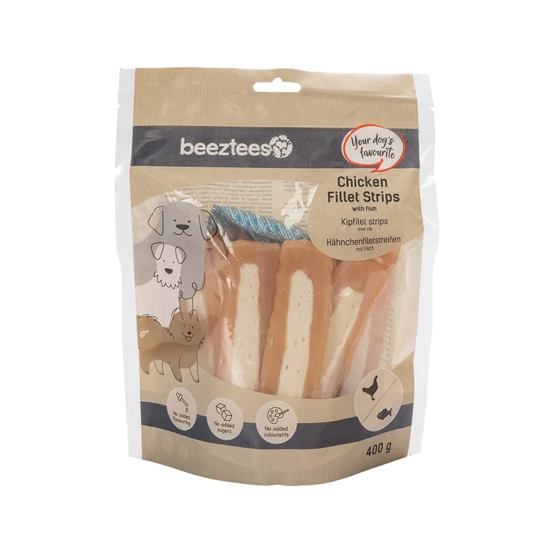 Beeztees Kip Strips met Vis Voordeelprijs
