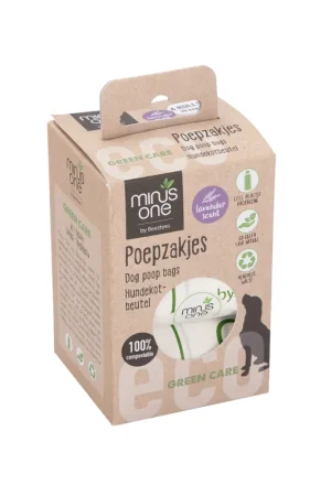 Gereduceerde Prijs Beeztees Minus One Poepzakjes - Lavendel