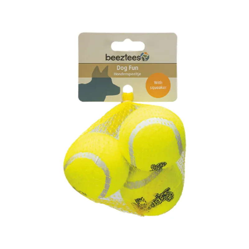 Aanbieding Beeztees Tennisballen met Pieper