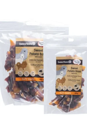 Beeztees Zoet Aardappel Bites - Eend Beperkt Aanbod