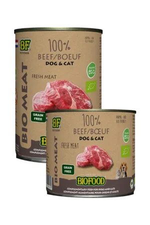 Beste Prijs Biofood Organic 100% Rund - Hond & Kat