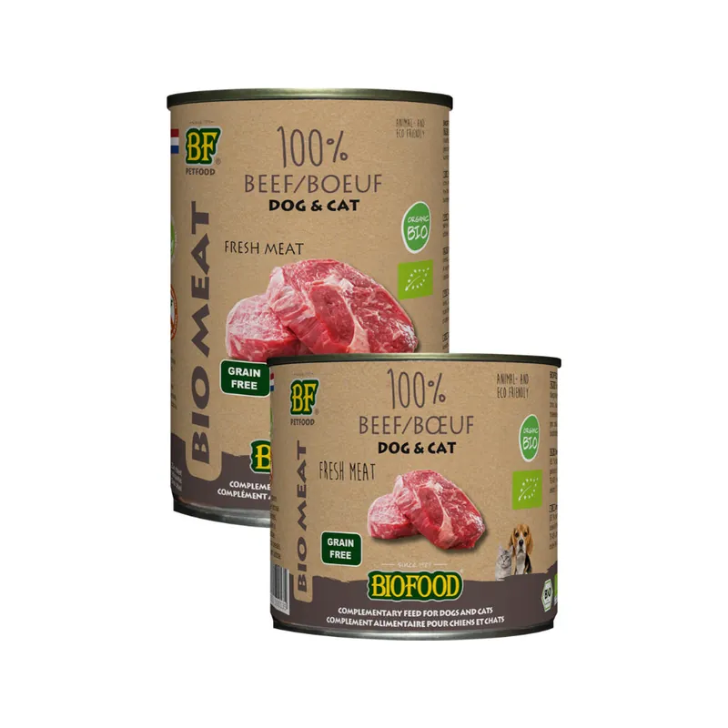 Beste Prijs Biofood Organic 100% Rund - Hond & Kat