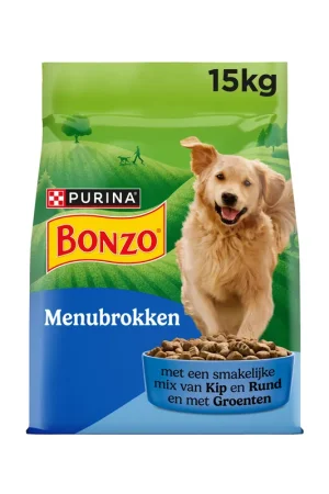 Actieprijs Bonzo Menubrokken Hondenvoer