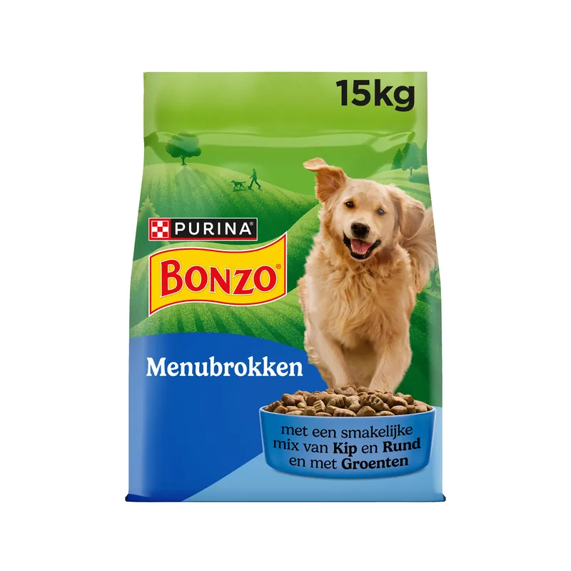 Actieprijs Bonzo Menubrokken Hondenvoer