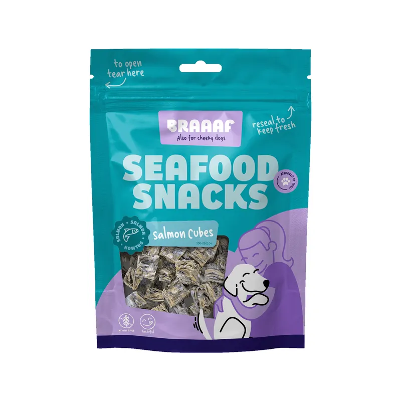 Premium Braaaf Vissnack Zalmhuid