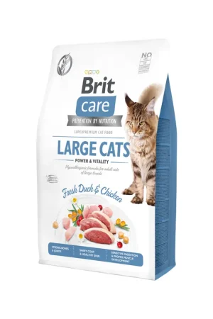 Brit Care Cat - Grain-Free Large cats Power & Vitality Hete Deal