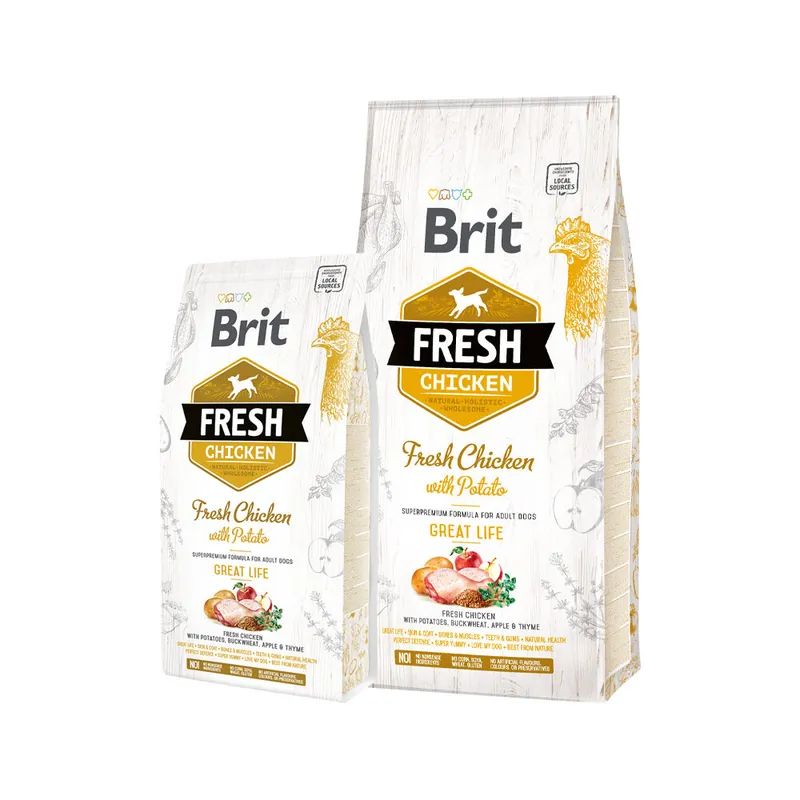Brit Fresh Chicken with Potato - Adult Veilige Betaling